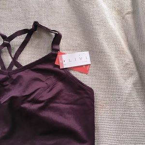 brand new w tags purple sports bra size 20